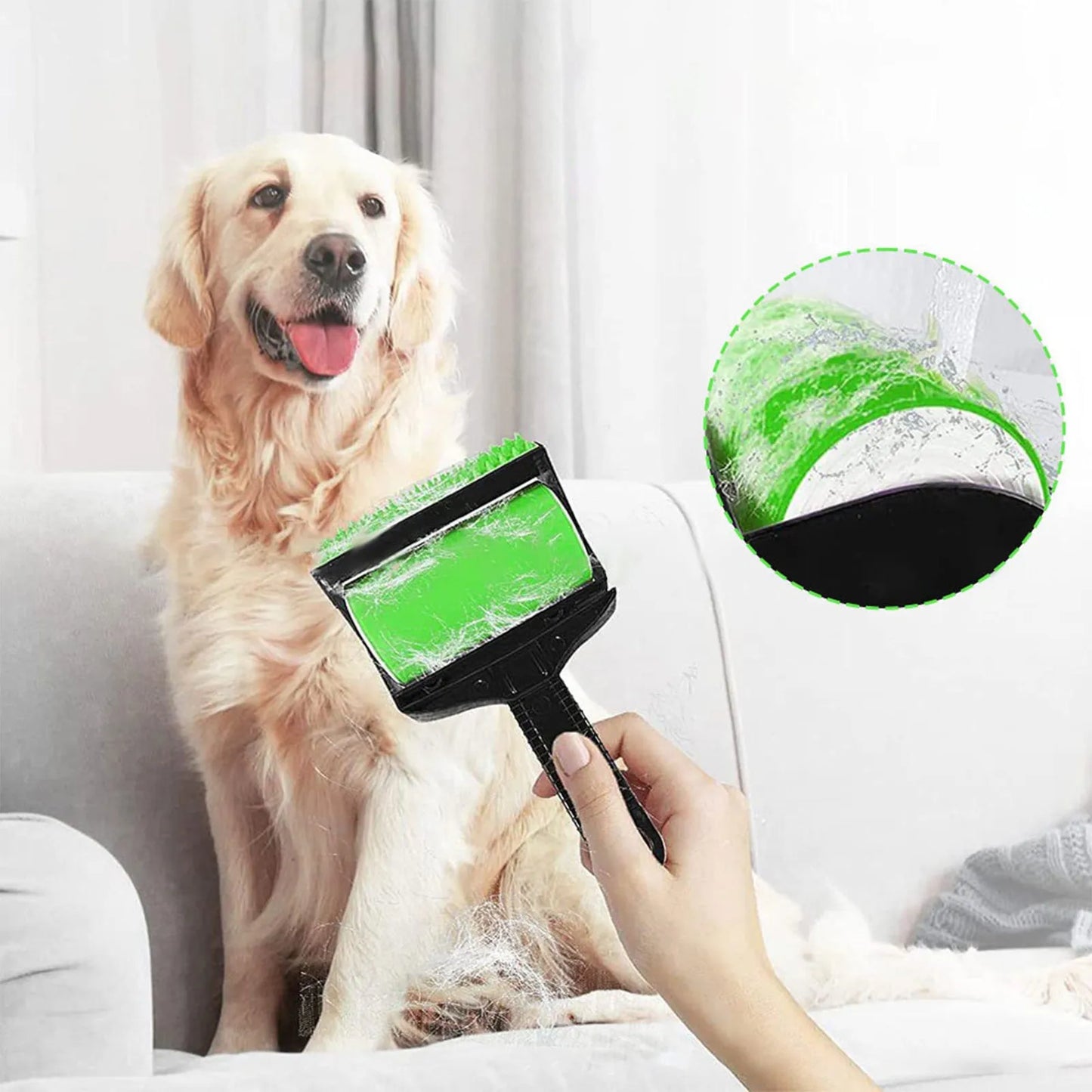 Say Goodbye to Pet Hair! Discover the Ultimate Reusable Lint Roller for Effortless Cleaning of Clothes, Furniture, and Car Seats