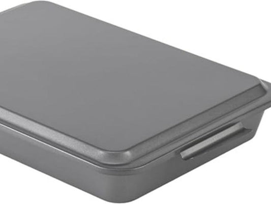 GoodCook 9"x13" Nonstick Cake Pan with Metal Lid - Perfect for Baking, Storing, and Serving Your Favorite Dishes!