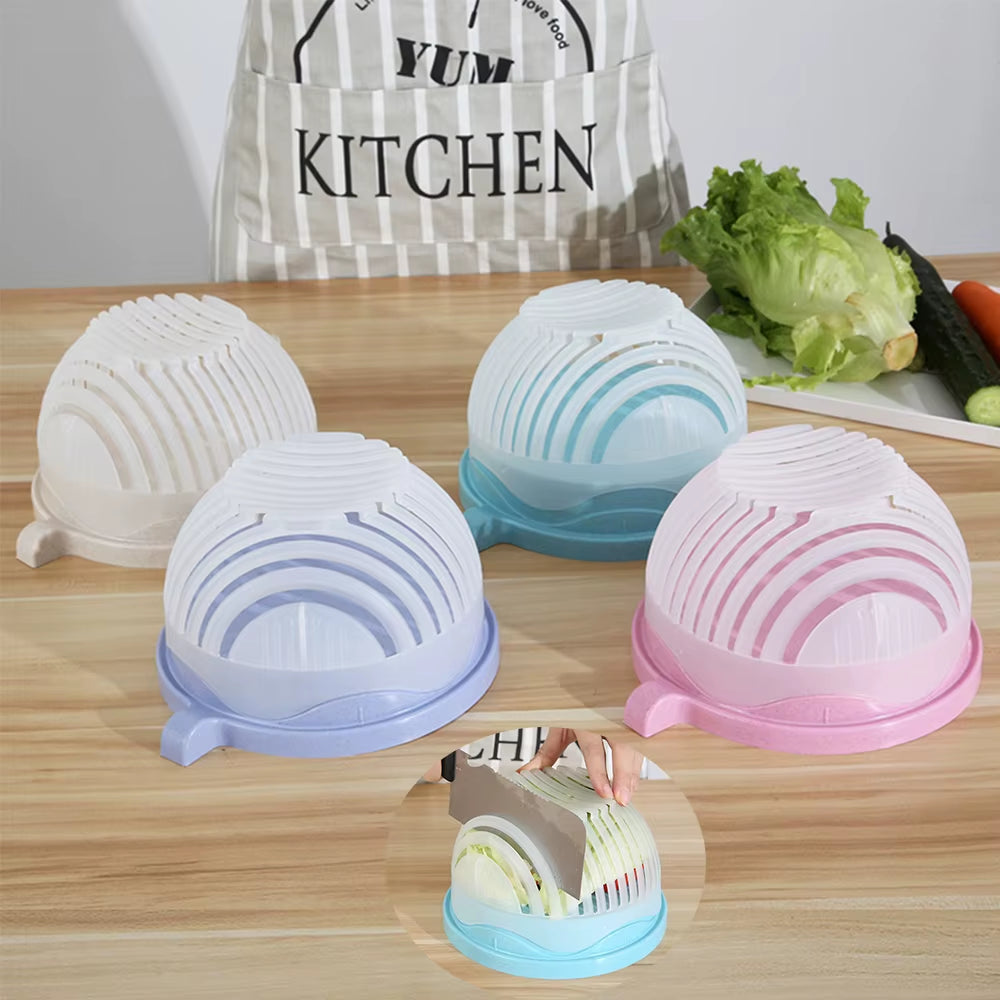 Revolutionize Your Kitchen with the 60-Second Vegetable Salad Cutter Bowl β Effortless Chopping for Fresh, Healthy Meals