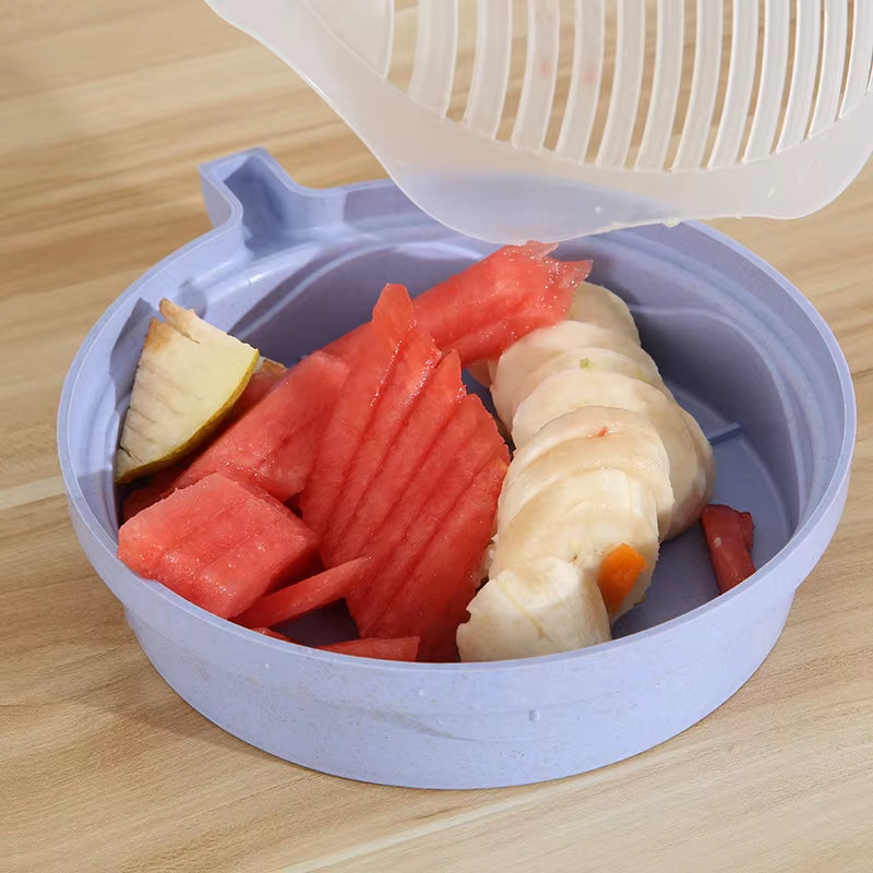 Revolutionize Your Kitchen with the 60-Second Vegetable Salad Cutter Bowl β Effortless Chopping for Fresh, Healthy Meals
