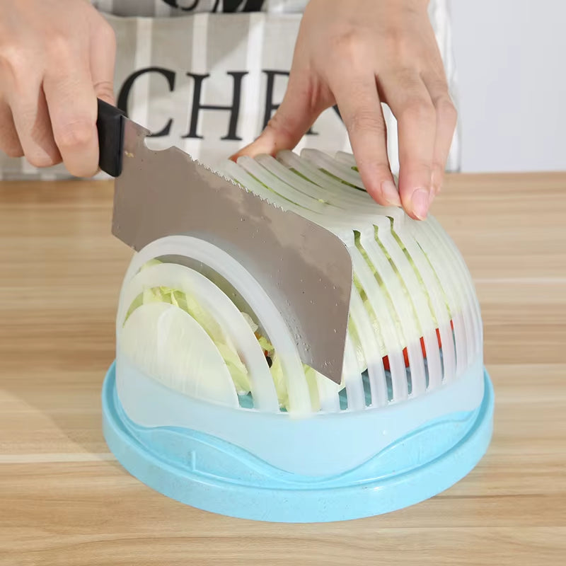 Revolutionize Your Kitchen with the 60-Second Vegetable Salad Cutter Bowl β Effortless Chopping for Fresh, Healthy Meals