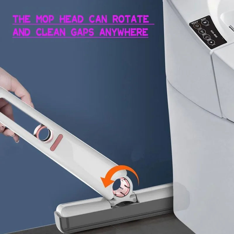 Revolutionize Your Cleaning Routine with the Foldable Sponge Mop – Effortlessly Clean Every Corner with Replaceable Heads and Superior Absorbency!