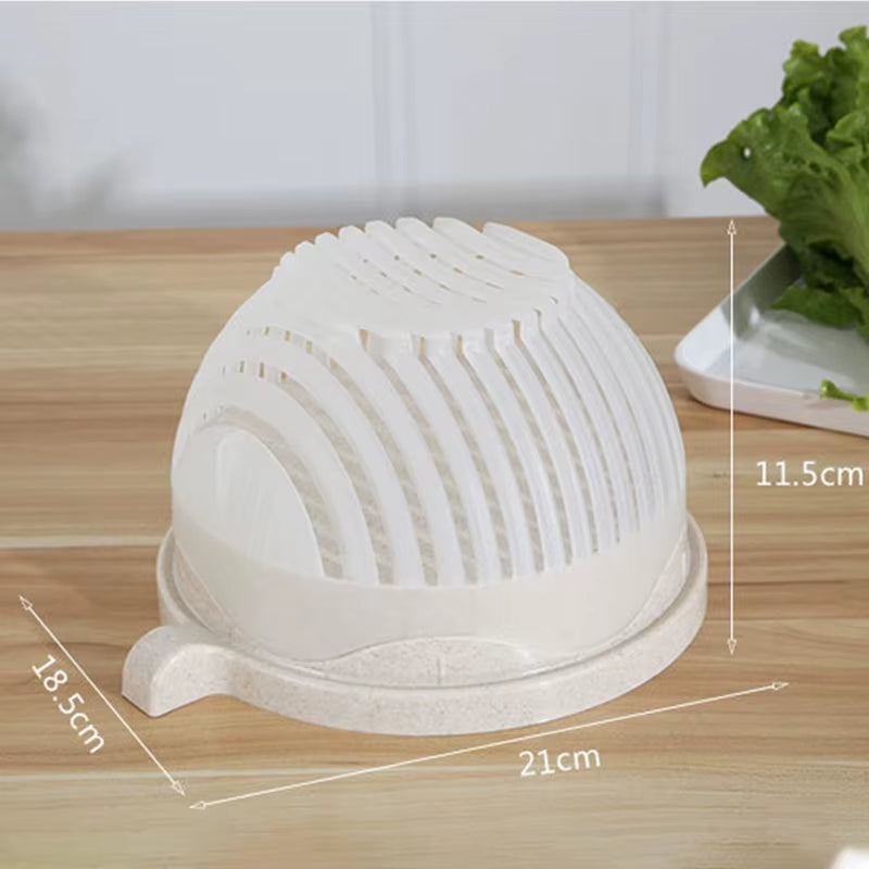 Revolutionize Your Kitchen with the 60-Second Vegetable Salad Cutter Bowl β Effortless Chopping for Fresh, Healthy Meals