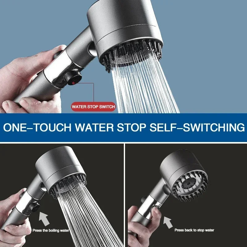 Transform Your Shower Experience with Our Luxury High Pressure Shower Head – Featuring 3 Adjustable Spray Settings and a Replaceable Filter for Ultimate Relaxation