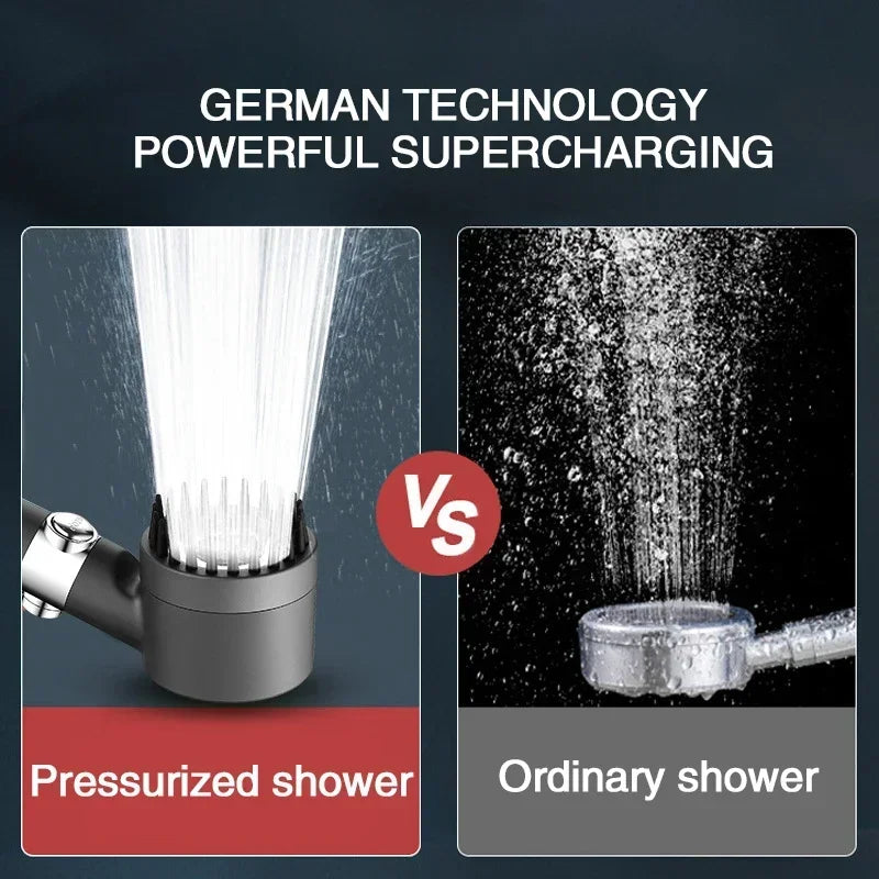 Transform Your Shower Experience with Our Luxury High Pressure Shower Head – Featuring 3 Adjustable Spray Settings and a Replaceable Filter for Ultimate Relaxation