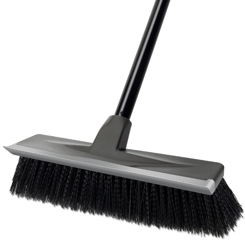 Revolutionary 2-in-1 Rotating Floor Scrubber and Squeegee with Extended Handle – Perfect for Grout, Tile, and Outdoor Surfaces