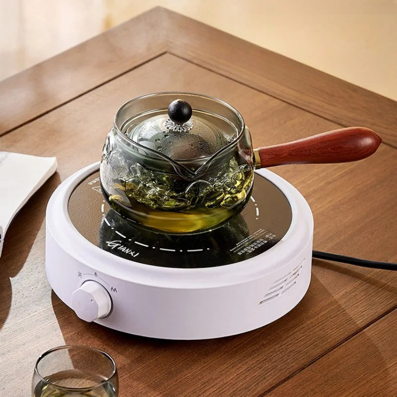 Experience the Art of Tea with Our Elegant Rotating Glass Teapot – Perfect for Kung Fu Brewing and Visual Tea Performances!