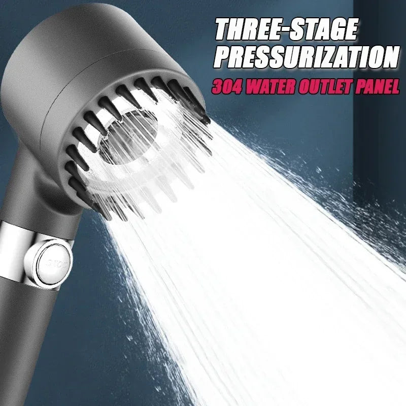 Transform Your Shower Experience with Our Luxury High Pressure Shower Head – Featuring 3 Adjustable Spray Settings and a Replaceable Filter for Ultimate Relaxation