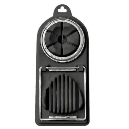 Stainless Steel Multifunctional Egg Slicer and Cutter - 2-in-1 Kitchen Gadget for Home Use