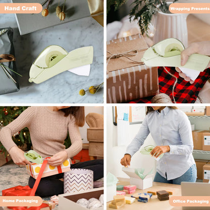 Elevate Your Craft Game with Our Easy-Peasy Automatic Tape Dispenser – Includes 2 Tape Rolls, No Batteries Needed!
