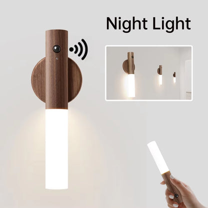 Illuminate Your Home with the Magnetic USB Rechargeable LED Night Light – Smart Motion Sensor for Ultimate Safety and Style!