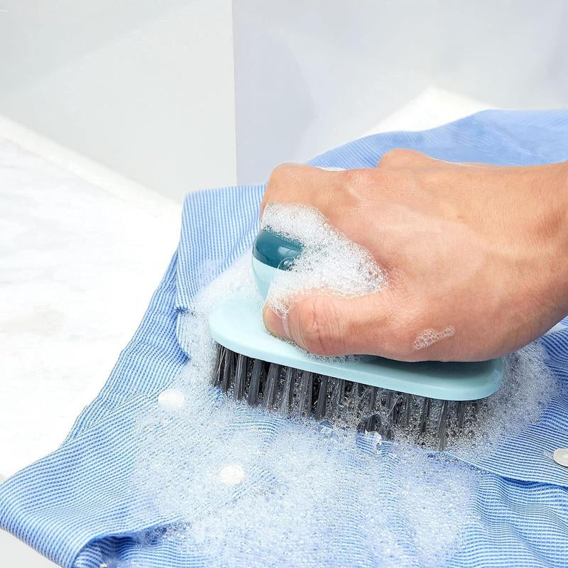 Revitalize Your Cleaning Routine with Our 2-Piece Ergonomic Scrub Brush Set for Shoes, Laundry, and Bathroom