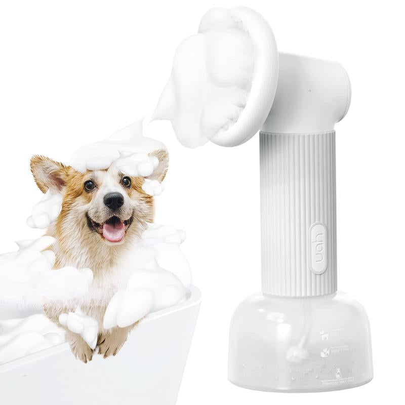Revolutionary Auto-Foaming Dog Bath Brush with Built-In Soap Dispenser – The Ultimate Wireless Grooming Tool for Dogs & Cats by Uahpet