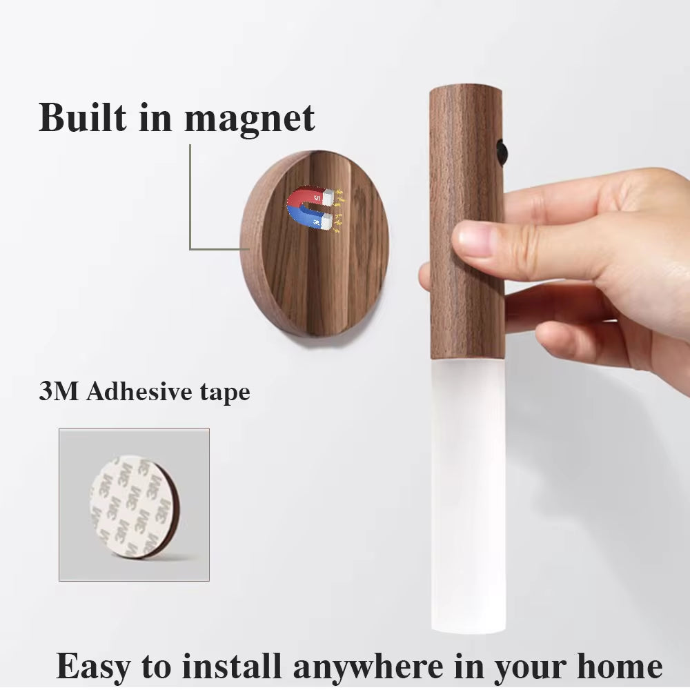 Illuminate Your Home with the Magnetic USB Rechargeable LED Night Light – Smart Motion Sensor for Ultimate Safety and Style!