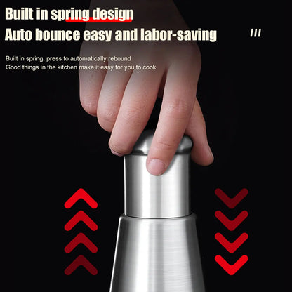 Efficient Stainless Steel Garlic Chopper - Manual Masher for Effortless Kitchen Preparation