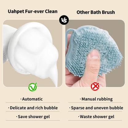 Revolutionary Auto-Foaming Dog Bath Brush with Built-In Soap Dispenser – The Ultimate Wireless Grooming Tool for Dogs & Cats by Uahpet