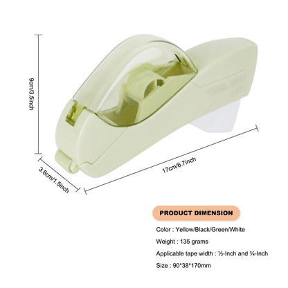 Elevate Your Craft Game with Our Easy-Peasy Automatic Tape Dispenser – Includes 2 Tape Rolls, No Batteries Needed!