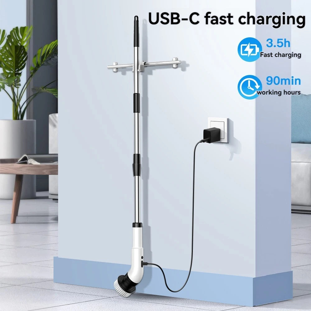 Revolutionize Your Cleaning Experience with the 9-in-1 Wireless Electric Cleaning Brush for Effortless Kitchen and Bathroom Maintenance